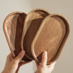 Modern minimalist wooden tray for dessert sushi drink kitchen restaurant coffee dessert shop serving tray jewelry storage plate - Image 6