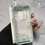 Luxury Candy Color Frame Clear Back Phone Case For iPhone 17 16 15 14 13 12 Pro Max 11 16PLUS 17 Acrylic Shockproof Bumper Cover - Image 13