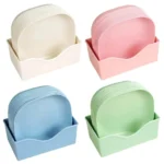 10Pcs Multi-function Spit Bone Dish Household Food Grade Plastic Spit Bone Dish Round Square Set Dining Table Garbage Plate - Image 4