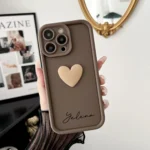 Cute INS Love Heart Personalized Name Case For iPhone 17 16 15 14 13 12 11 Pro Max 17 Air Luxury Soft Silicone Custom DIY Cover - Image 11