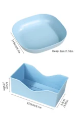 10Pcs Multi-function Spit Bone Dish Household Food Grade Plastic Spit Bone Dish Round Square Set Dining Table Garbage Plate - Image 9