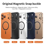 Metal Frame Phone Case For Iphone 17 12 14 15 16 13 Pro Max 16 15 Plus 17 Air Luxury Aluminum Magnetic PC Back Panel Phone Cover - Image 6