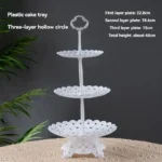 Three-Layer Fruit Plate Dry Fruit Plate Candy Plate Light Luxury Style Tray Dessert Table Decoration Arrangement Plastic Shelf - Image 5
