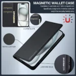 For iPhone 16 15 11 17 Pro Max Case Leather Wallet Flip Cover For iPhone 13 12 Mini Phone Case For iPhone 14 7 8 Plus XS XR case - Image 18