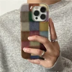 Cute Dopamine Color Block Match Plaid Clear Case For iPhone 17 16 15 14 13 12 11 Pro Max XS XR X 7 8 Plus Checkered Soft Cover - Image 3