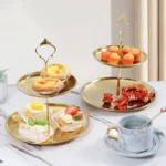 Three-layer Stainless Steel Cake Tray, Cake, Snack Plate, Birthday, Wedding Party Dessert Stand, Table Dessert Display Stan - Image 3