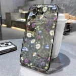 Flower Phone Case For iPhone 16 Pro 13 15 11 12 14 17 Pro Max 16E XR 7 8 SE XS Shockproof Transparent Cover Silicone Soft Fundas - Image 5