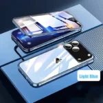 360 ° Full Protection Metal Magnetic Double-Sided Glass Snap Lock Phone Case For iPhone 17 Pro Max/17/Air/17 Pro Bumper Cover - Image 9