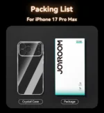 Joyroom Case For iPhone 17 16 Pro Max Case Crystal Transparent PC Anti-Yellow Lens Protection Cover For iPhone 17 Pro Max Case - Image 7