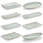 1PC Melamine Rectangular Plate Imitation Porcelain Japanese Plate Oval Creative Hot Pot Restaurant Tableware Household Goods - Image 4