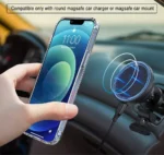 Clear Magnetic Phone Case with Kickstand for iPhone 17 Pro Max Air 16 15 14 Plus 13 12 11 Mini for Wireless Charging Back Cover - Image 6