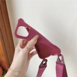 Crossbody Necklace Strap Lanyard Matte Silicone Case For iPhone 17 16 15 14 Pro Max 11 12 13 XR X XS 8 Plus SE Shockproof Cover - Image 26