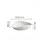 Rock Pattern Shell High-end Plate Household Ceramic Light Luxury Steamed Fish Soup Plate Hotel Tableware - Image 5