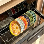 6pcs- Ceramic Bohemia Plate, Salad Plate, Appetizer, Serving Dried Fruit, Desserts And SaladsDishwasher Oven Microwave Safe - Image 2