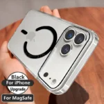 Original Transparent Phone Case For iPhone 16 17 15 14 13 Pro Max Plus Air 16e Clear For Magsafe Magnetic Wireless Cover funda - Image 9