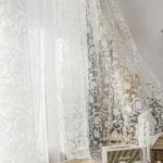 High-grade White Embroidery Flower Screens European Style Voile Tulle Sheer for Bedroom Living Room Windows Curtain Curtains New - Image 4