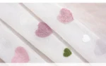 Cartoon Children Pink Embroidered Sheer Tulle 3D Love Heart Blackout Curtain For Girls Living Room Bedroom Window Drapes Cortina - Image 8
