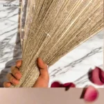 New 1 piece 100x200cm Glitter String Cheap Door Curtain Beads Room Dividers Beaded Fringe polyester fabric Window Panel 1x2m - Image 2