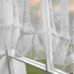 1pc White Small Curtain for Living Room Kitchen Cabinet Home Decor Romantic Short Window Treatment Drapes Door Cafe Sheer Voile - Image 6